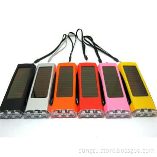 factory Solar Powerbank charger with Flashlight